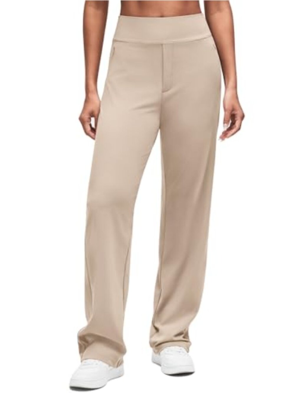 G4Free Women's Work Pants with Zipper Pockets, Casual Trousers, Golf, Travel,